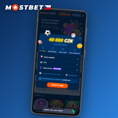 Registrace v Mostbet přes telefon – SMS kód ověří číslo během několika vteřin